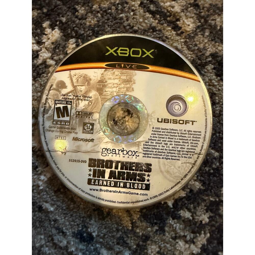 Brother’s In Arms: Earned in Blood Xbox